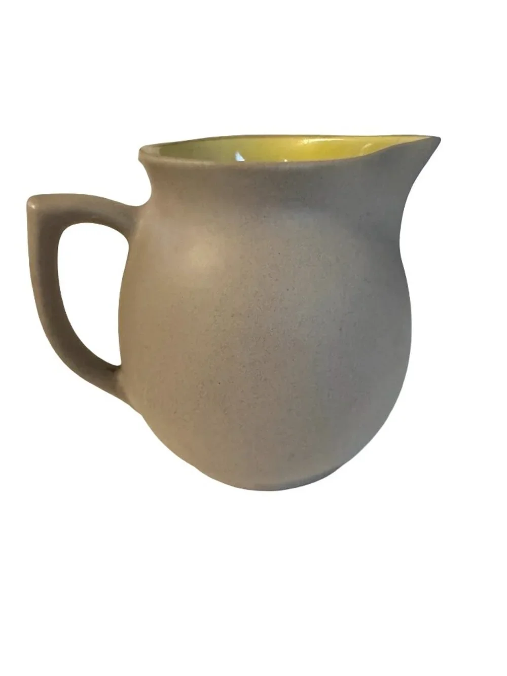 Pigeon Forge Pottery Handcrafted Stoneware Creamer Pitcher Dogwood Floral Gray Y